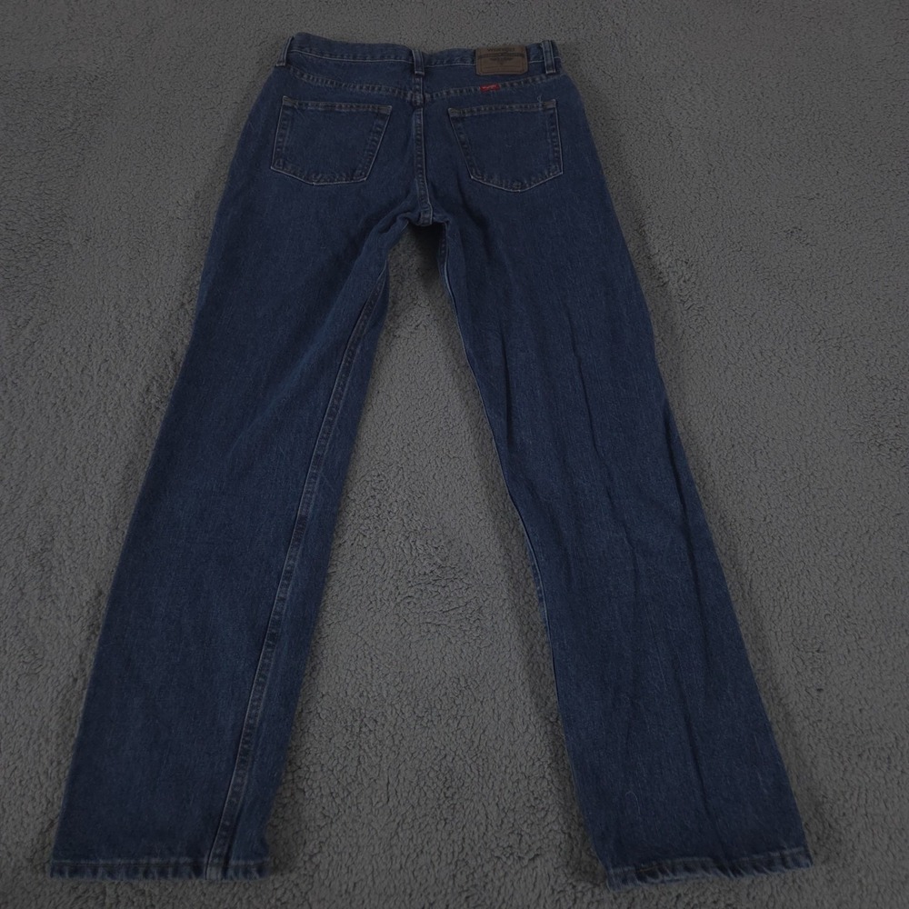 Wrangler Jeans Men 32x32 Blue Regular Straight Mid Rise Medium Wash Denim Cotton